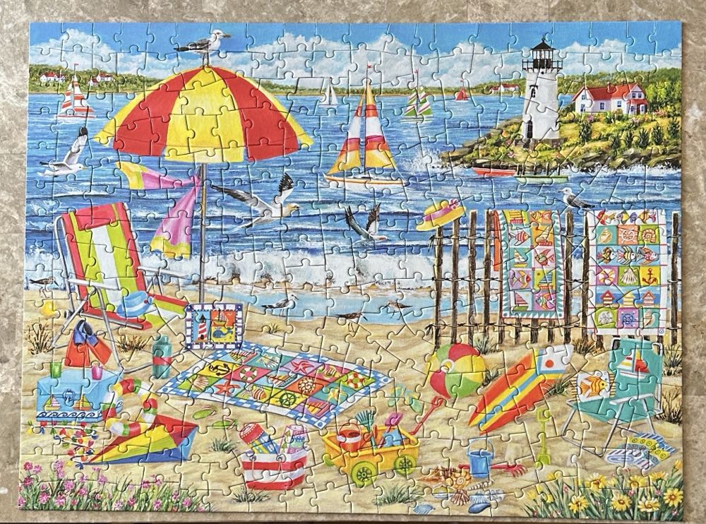 Quilts At The Beach - Bits And Pieces puzzle collectible [Barcode 192949041241] - Main Image 3