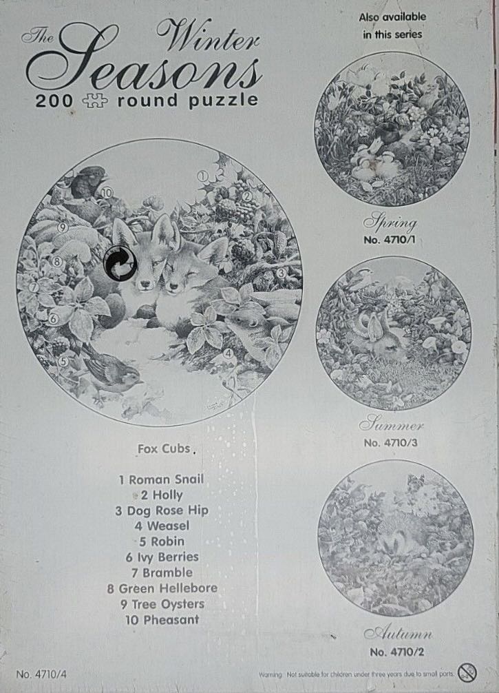 The Seasons Winter 🐦 - Falcon de luxe puzzle collectible [Barcode 5011145047107] - Main Image 4