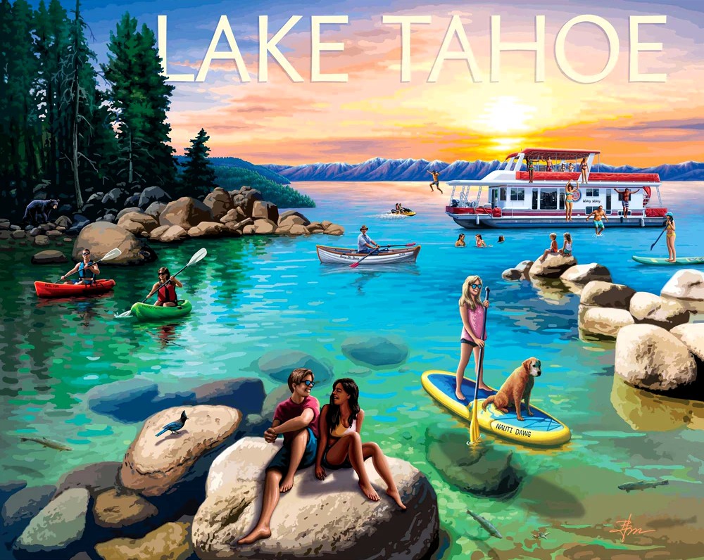 Lake Tahoe - Cheryl - Boardwalk puzzle collectible [Barcode 671095105927] - Main Image 2