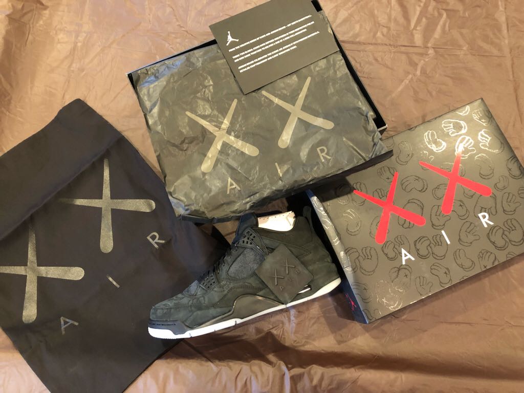 Air Jordan 4 Retro Kaws “Black” - Jordan Brand shoe collectible - Main Image 2