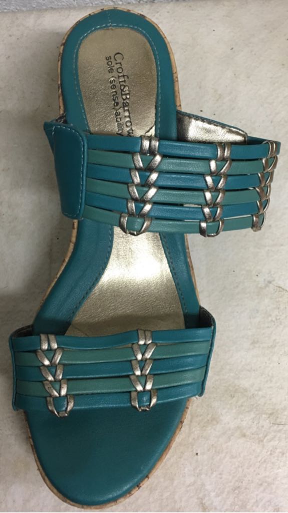 Teal Sandal Wedge Two Tone - Croft&Barrow shoe collectible - Main Image 2