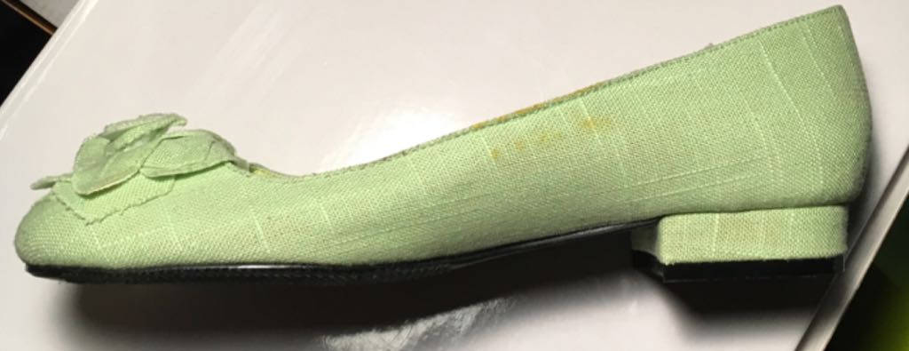 Mint Green Slip Ons Small Heal - Lalla shoe collectible - Main Image 2