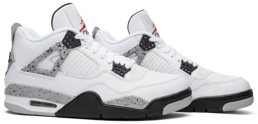 Air Jordan 4 Retro OG (840606 192)”WHITE CEMENT” - Nike Air Jordan shoe collectible [Barcode 820652636682] - Main Image 2