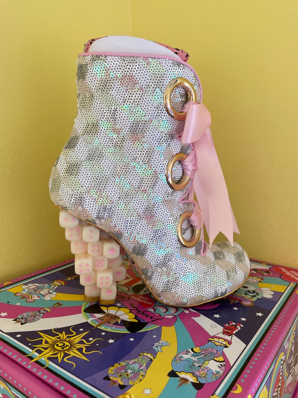 Poker Joker “Pink” Size 37 Exclusive - Irregular choice shoe collectible [Barcode 5052529650773] - Main Image 2