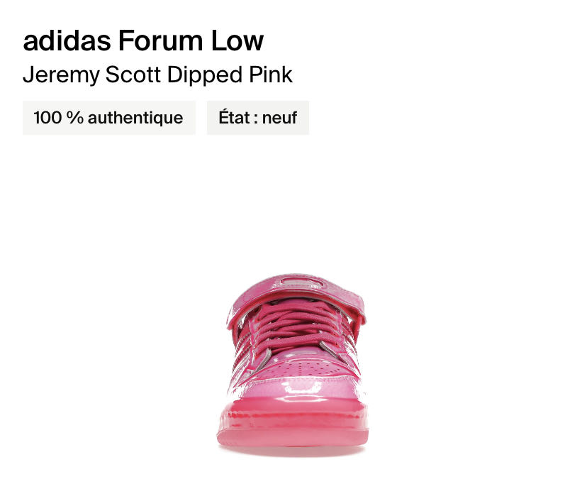 Adidas Forum Low Jeremy Scott Dipped Pink  shoe collectible - Main Image 2