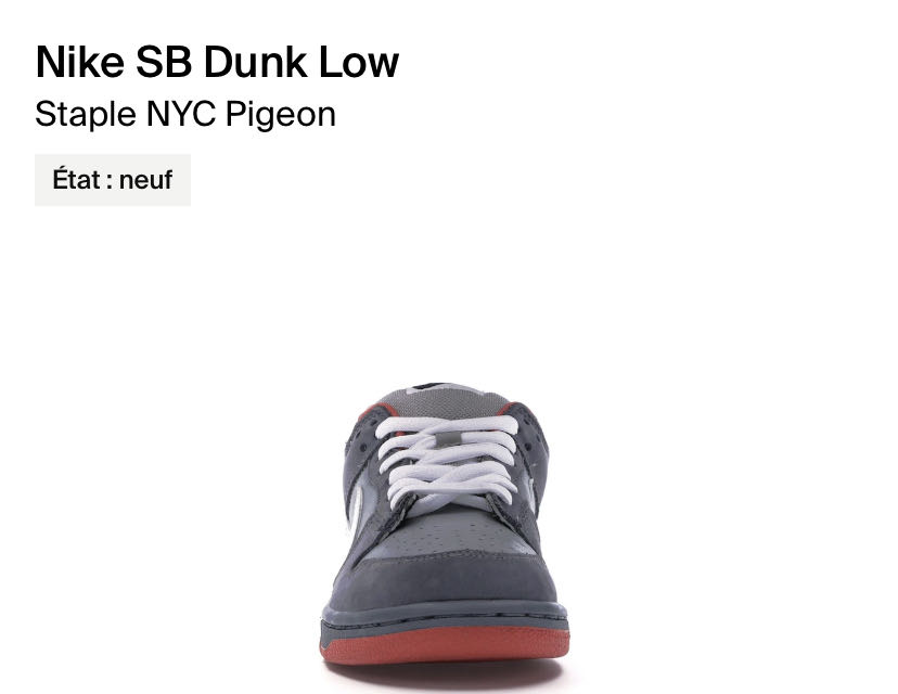 Nike SB dunk Low Staple NYC Pigeon  shoe collectible - Main Image 2