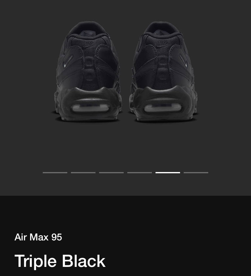 Nike Air Max 95 « Triple Black »  shoe collectible - Main Image 4
