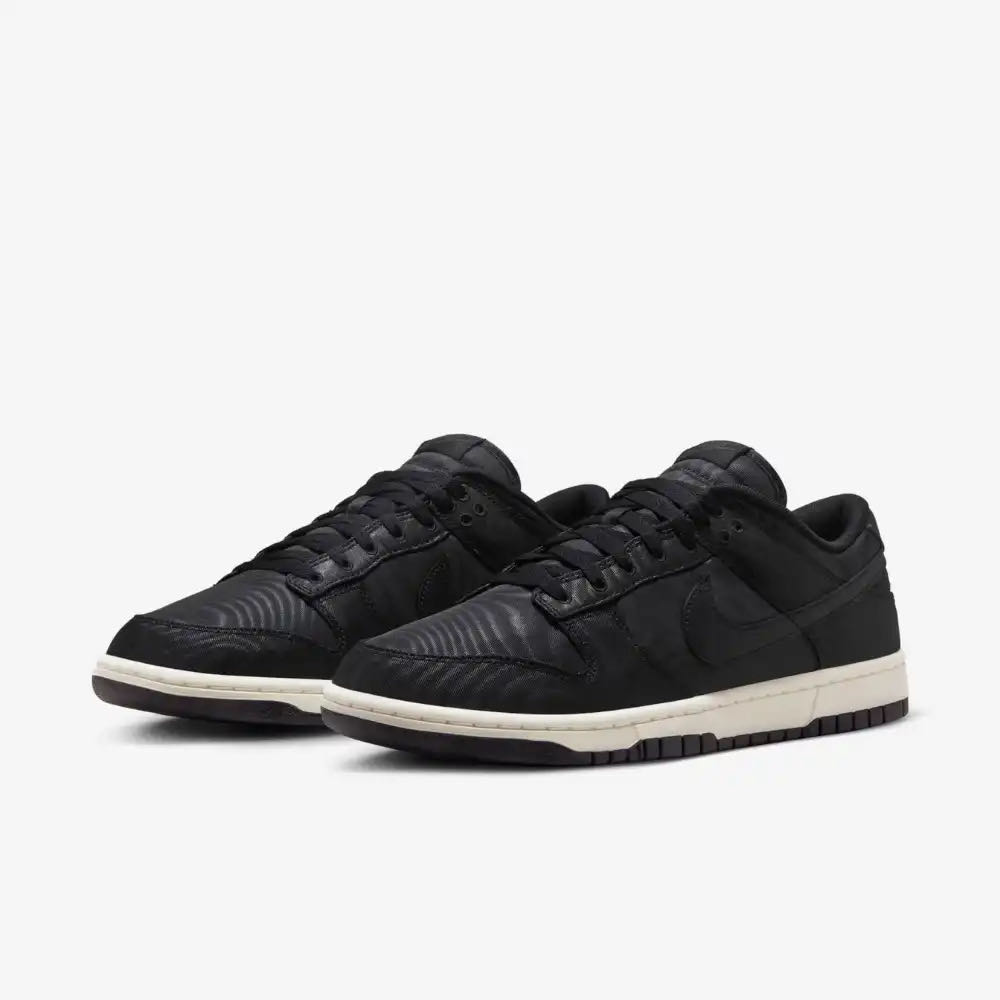 Nike Dunk Low Black Canvas - Nike Dunk Low shoe collectible [Barcode 196604394086] - Main Image 2