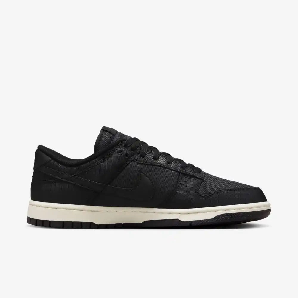 Nike Dunk Low Black Canvas - Nike Dunk Low shoe collectible [Barcode 196604394086] - Main Image 4