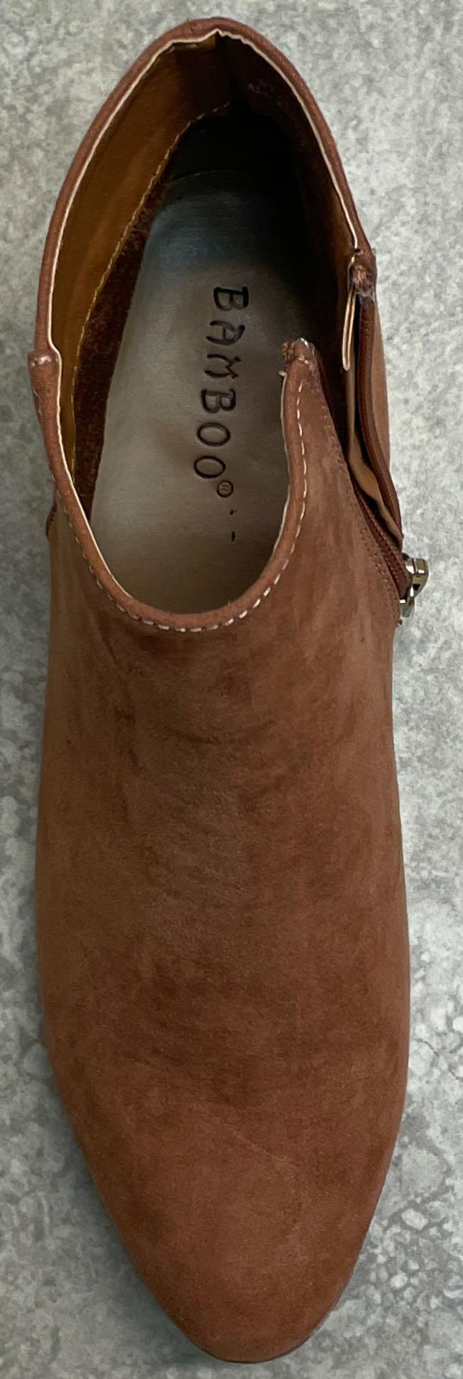 Tan Boot Ankle Gold Heel - Bamboo shoe collectible - Main Image 2