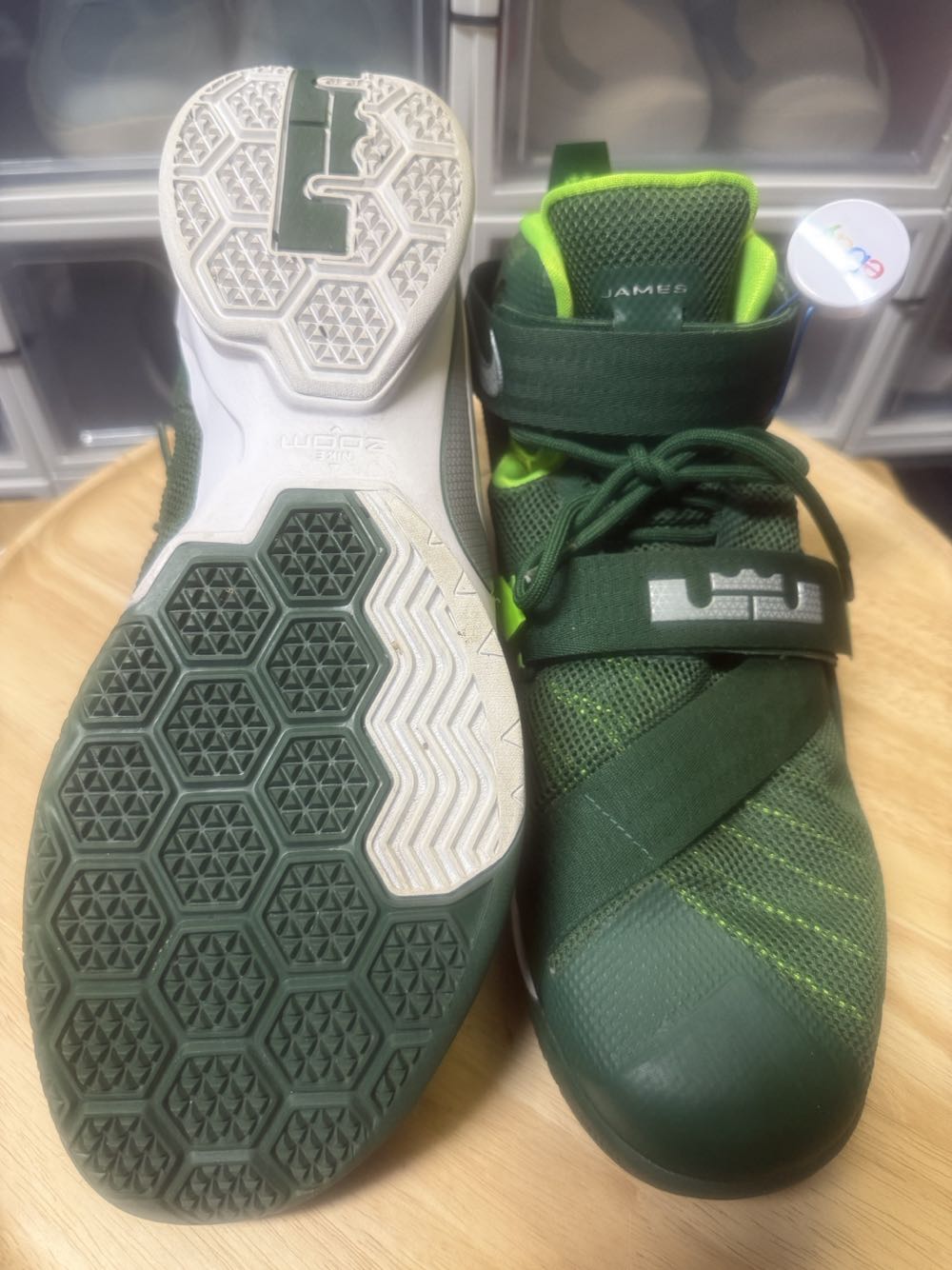 Nike LeBron Soldier 9 Green Men’s Size 15 - Nike shoe collectible - Main Image 3