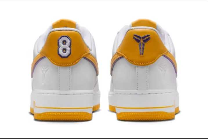 Nike Air Force 1 Low Retro Qs Kobe Bryant ’white Varsity Maize’ Fz1151 100 Size 11  shoe collectible [Barcode 197593638496] - Main Image 2