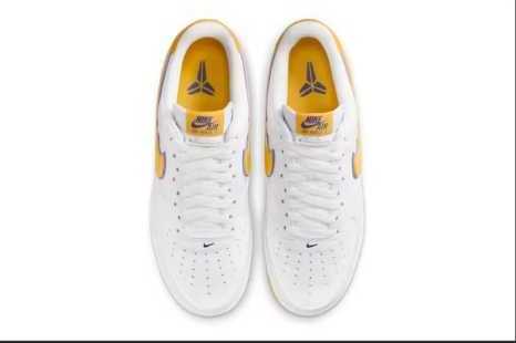 Nike Air Force 1 Low Retro Qs Kobe Bryant ’white Varsity Maize’ Fz1151 100 Size 11  shoe collectible [Barcode 197593638496] - Main Image 4