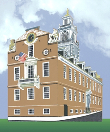 Old State House  snow globe collectible - Main Image 1