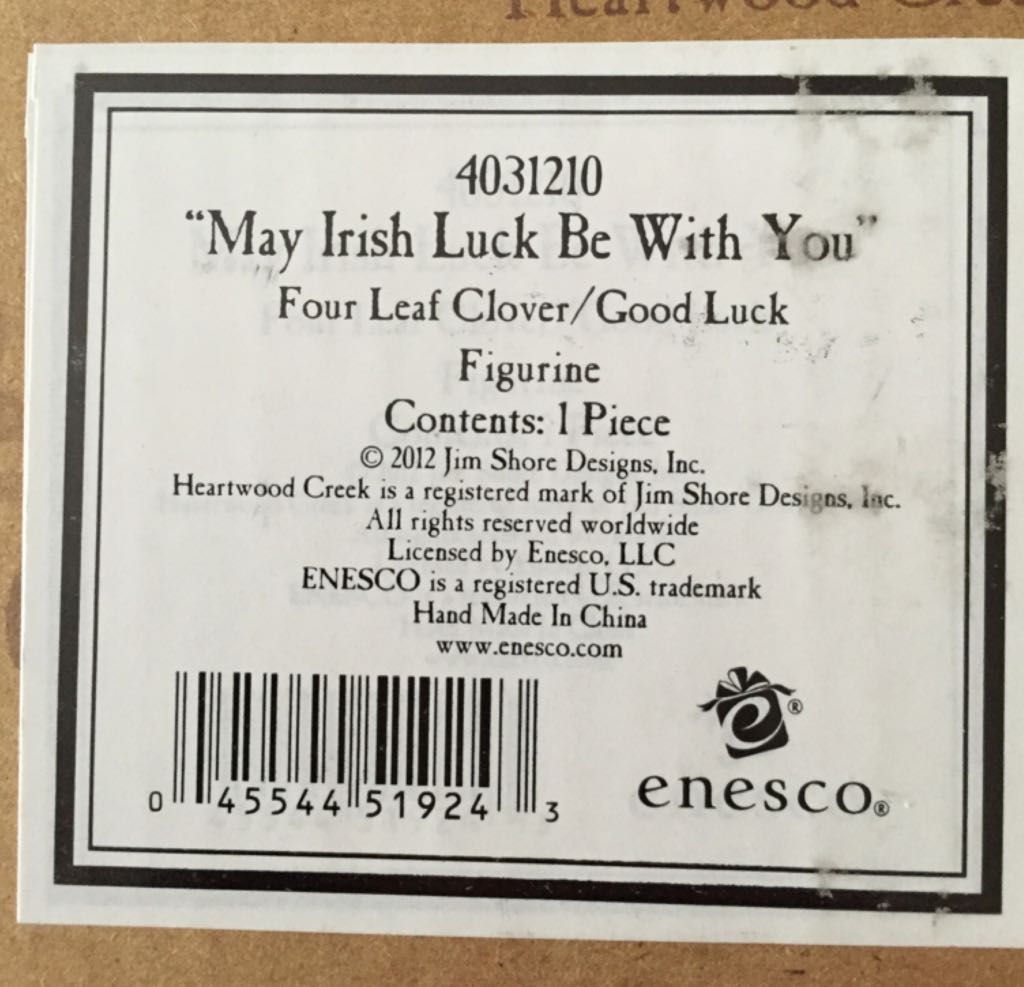 May Irish Luck Be With You   snow globe collectible [Barcode 045544519243] - Main Image 1