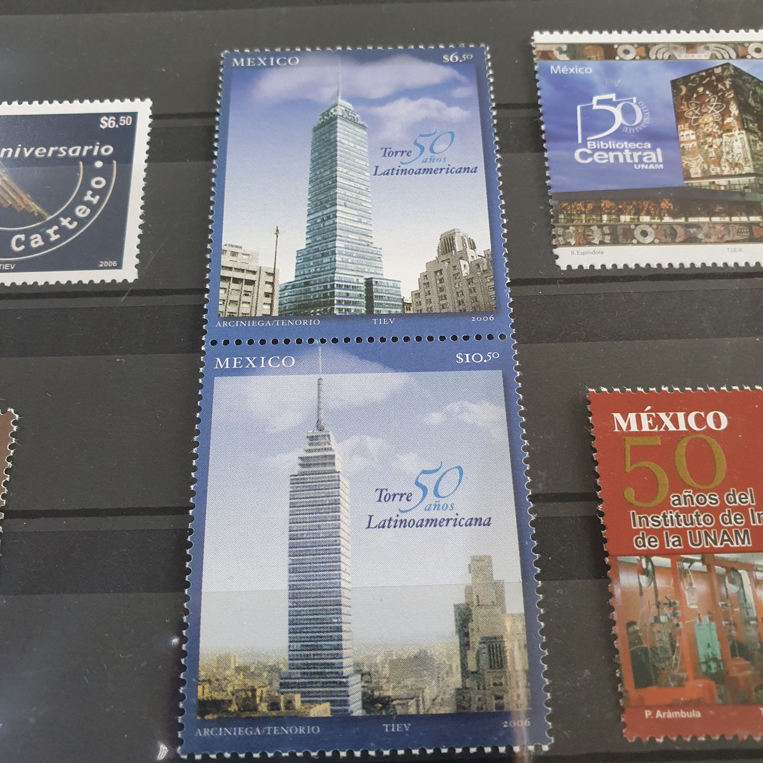 50 Años Torre Latinoamericana  stamp collectible - Main Image 2