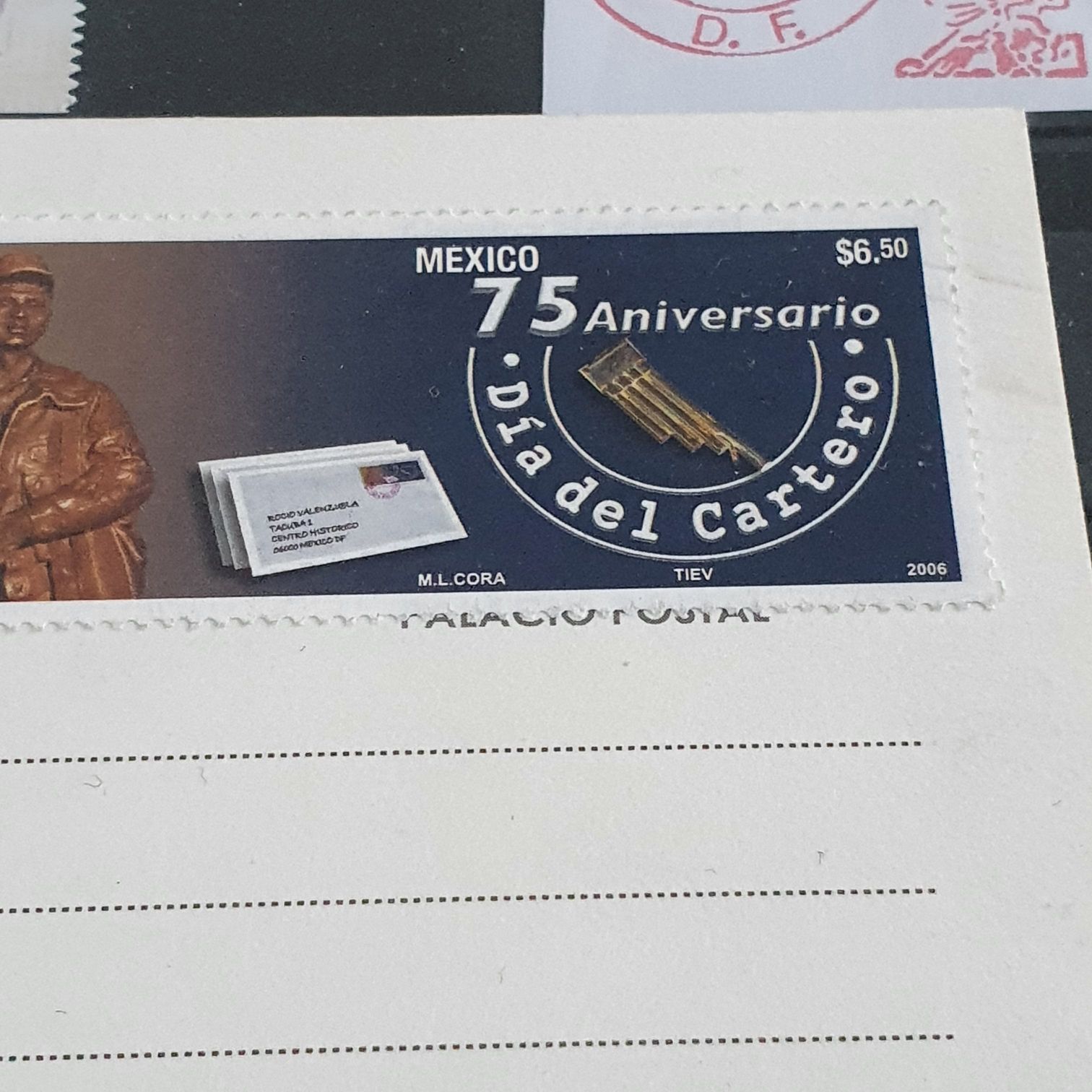 75 Aniversario Día Del Cartero  stamp collectible - Main Image 2