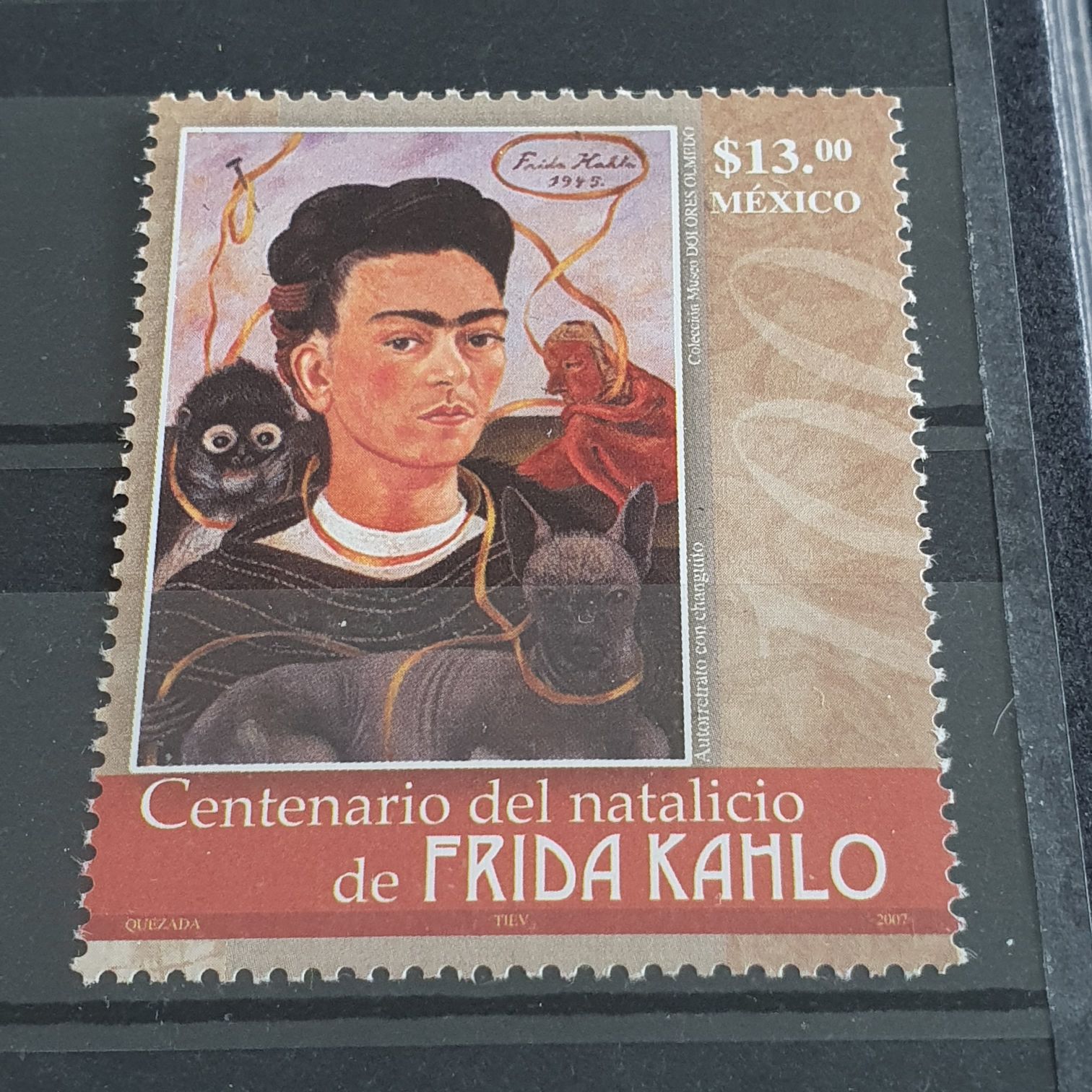 Centenario del Natalacio De Froda Kahlo  stamp collectible - Main Image 2