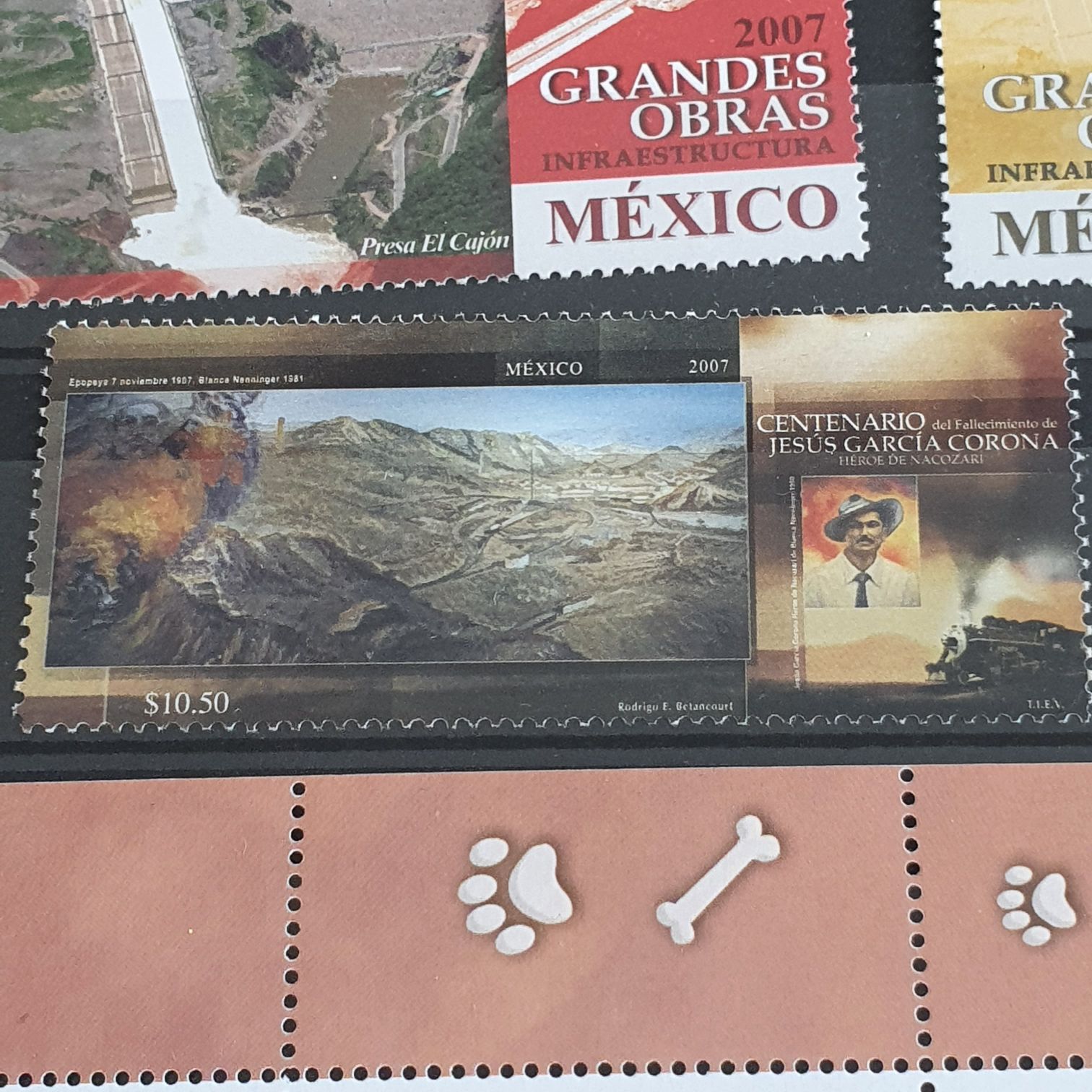 Centenario Del Fallecimiento De Jesús Garcia Corona  stamp collectible - Main Image 2