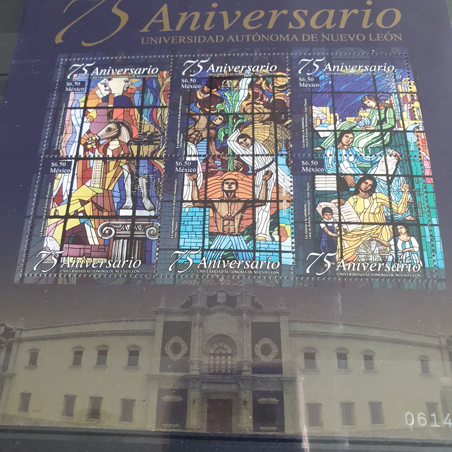 75 Aniversario Universidad Autónoma De Nuevo León  stamp collectible - Main Image 2
