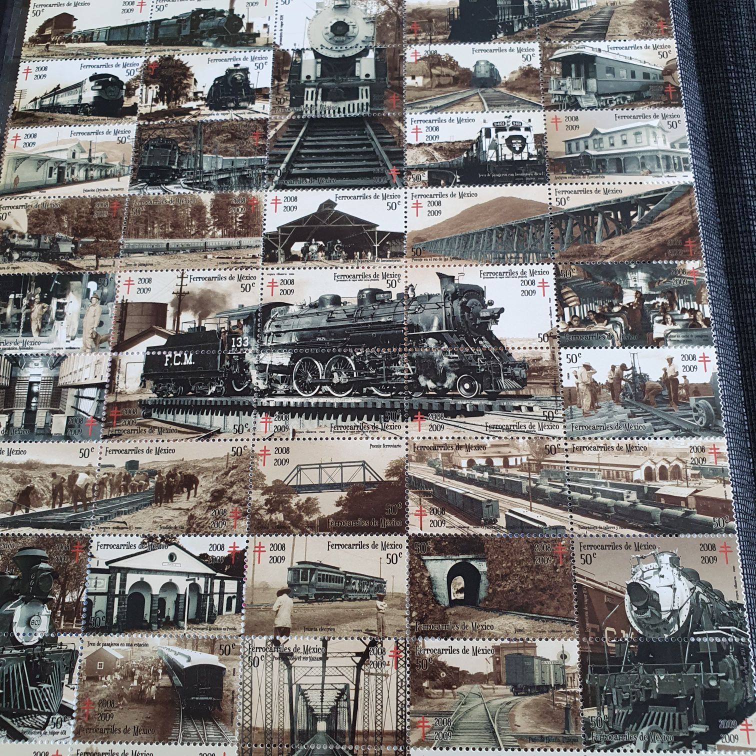 Ferrocarriles México  stamp collectible - Main Image 2