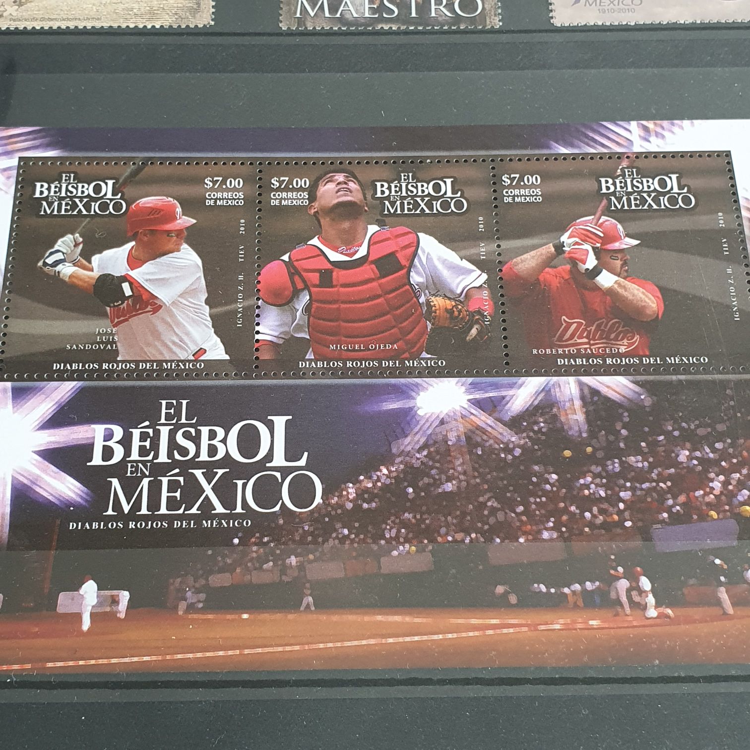 El Béisbol En México  stamp collectible - Main Image 2