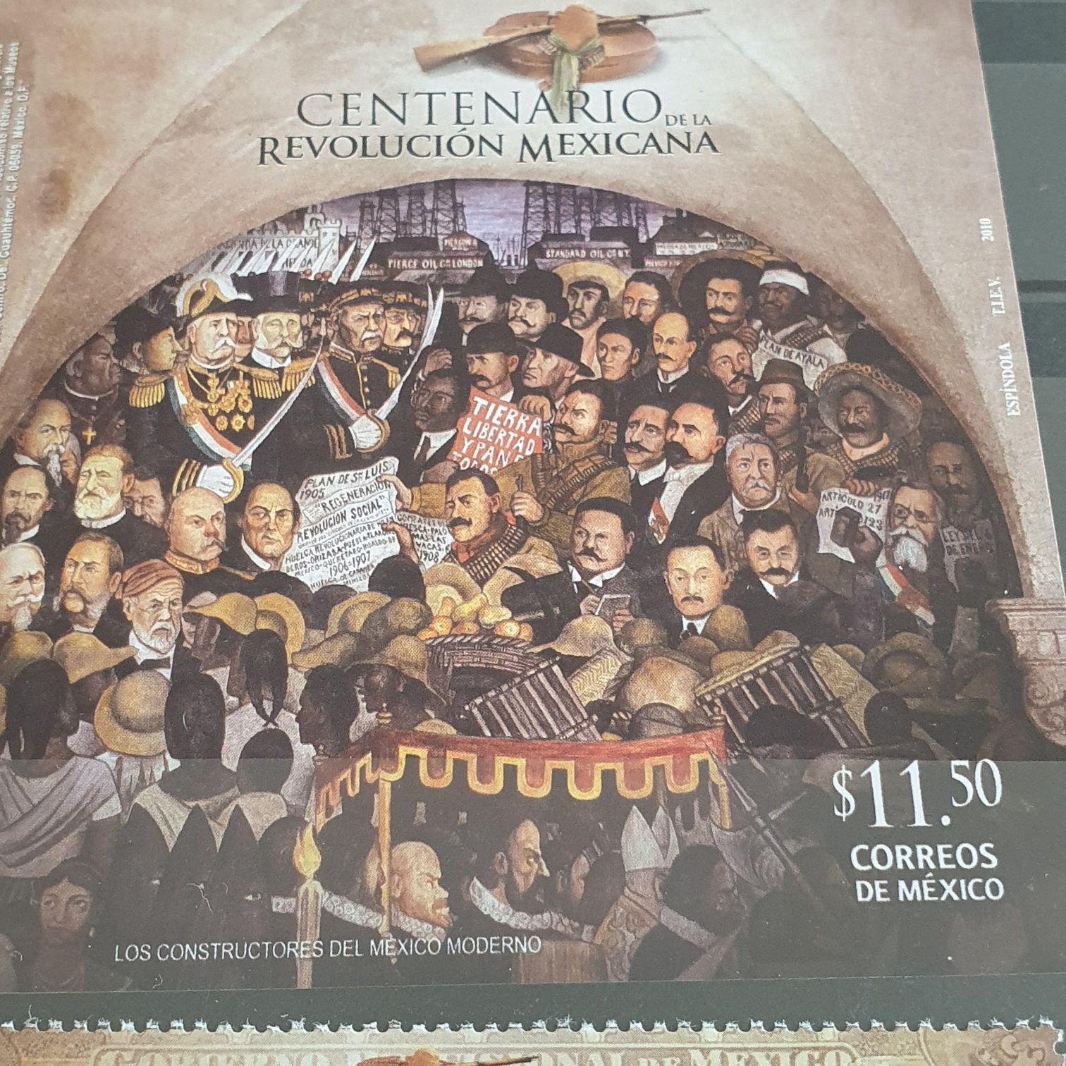 Centenario Revolución Mexicana  stamp collectible - Main Image 2