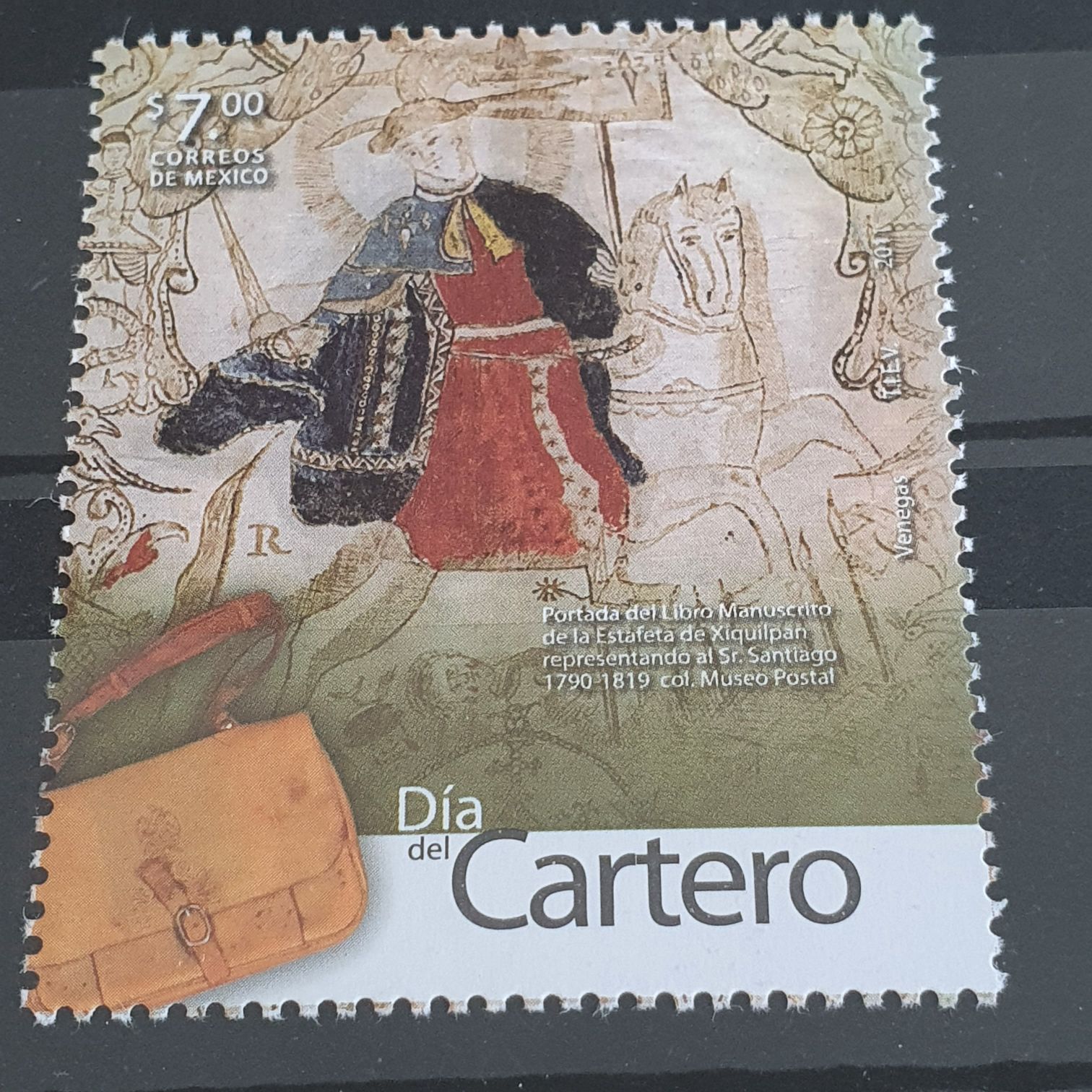 Día Del Cartero  stamp collectible - Main Image 2