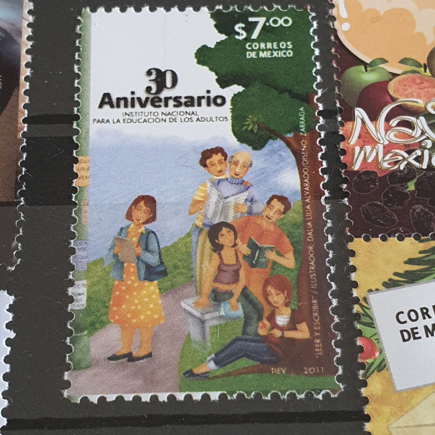 30 Aniversario Instituto Nacional Para La Educación De Los Adultos  stamp collectible - Main Image 2