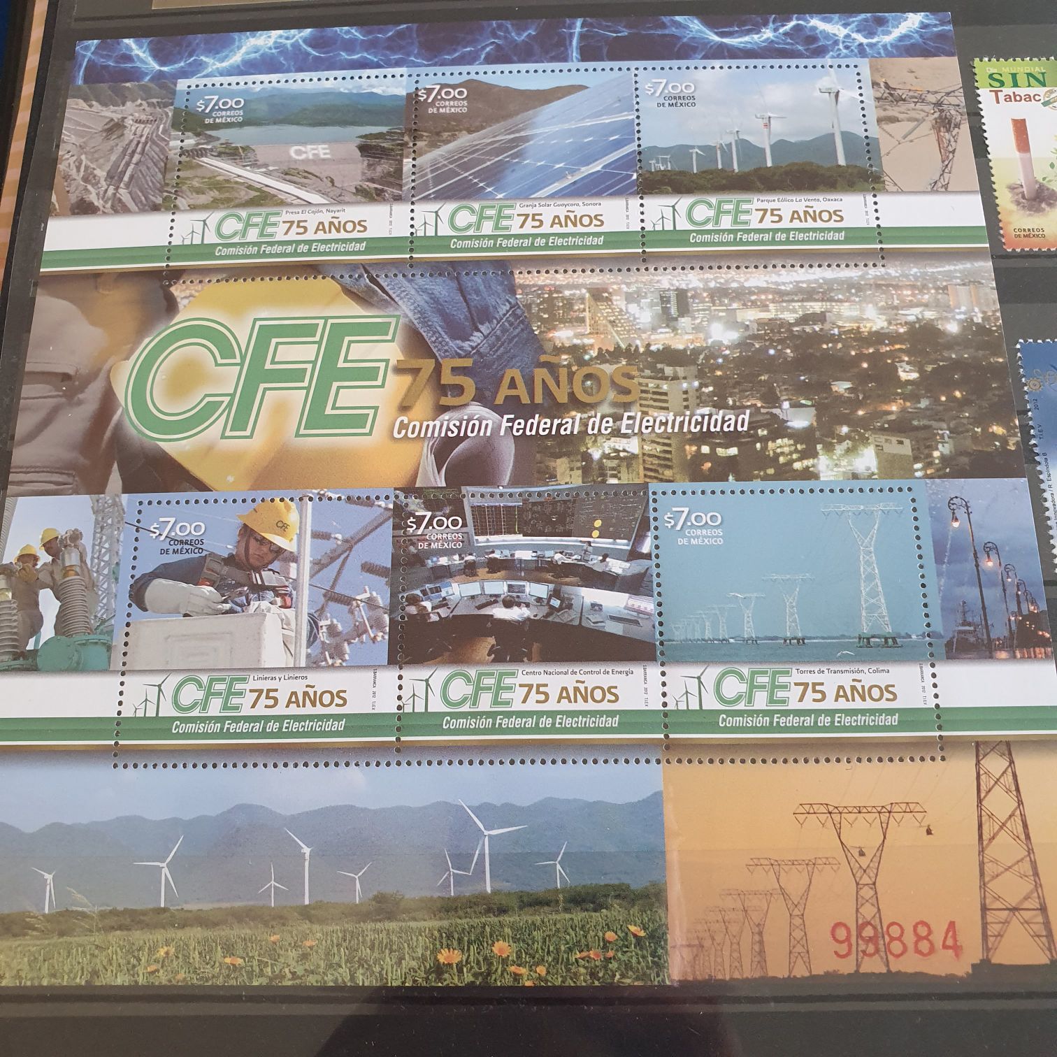 75 Años Comisión Federal De Electricidad  stamp collectible - Main Image 2