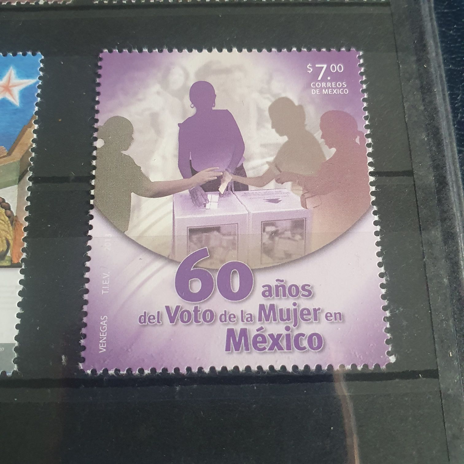 60 Años Del Voto De La Mujer En México  stamp collectible - Main Image 2