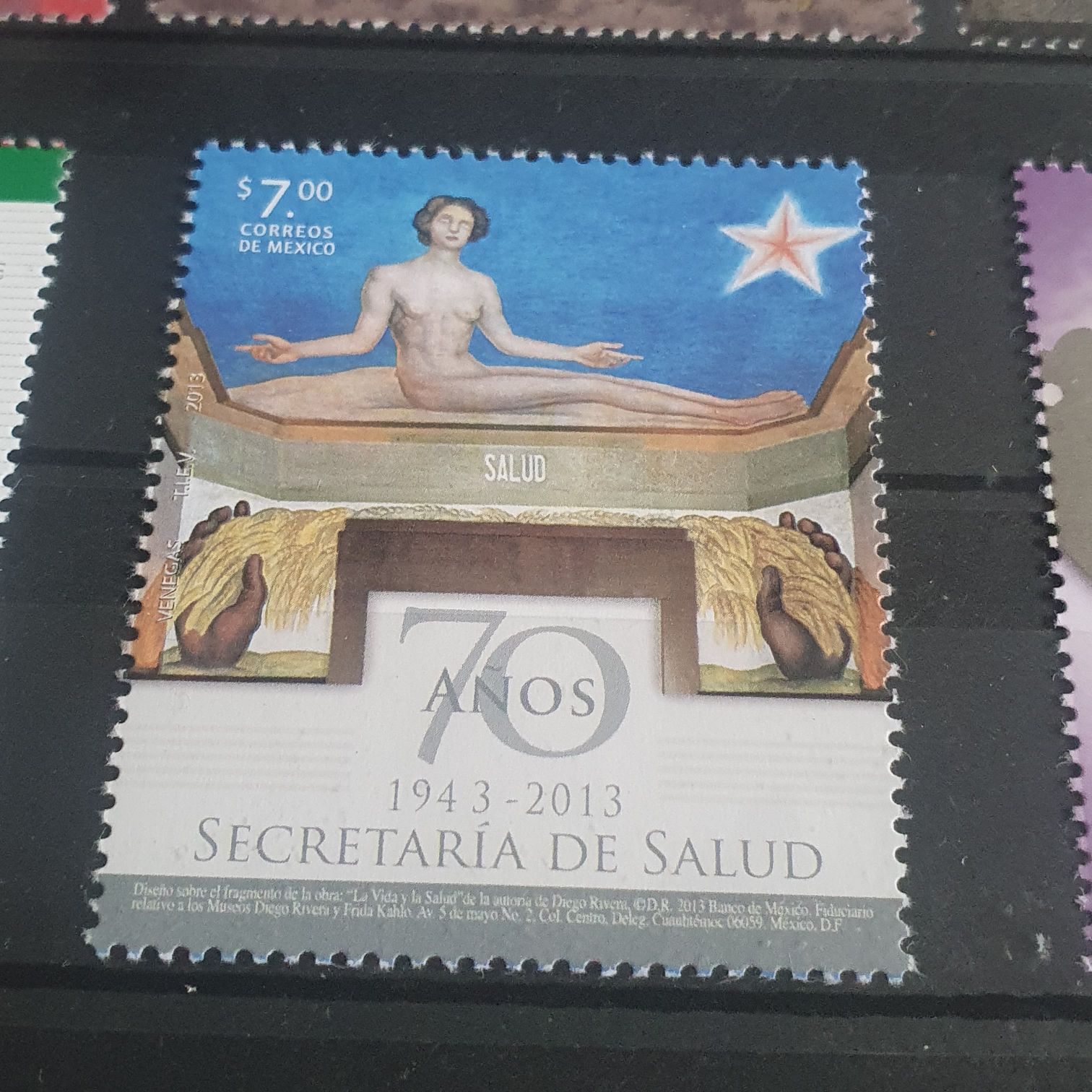 70 Años Secretaría De Salud  stamp collectible - Main Image 2