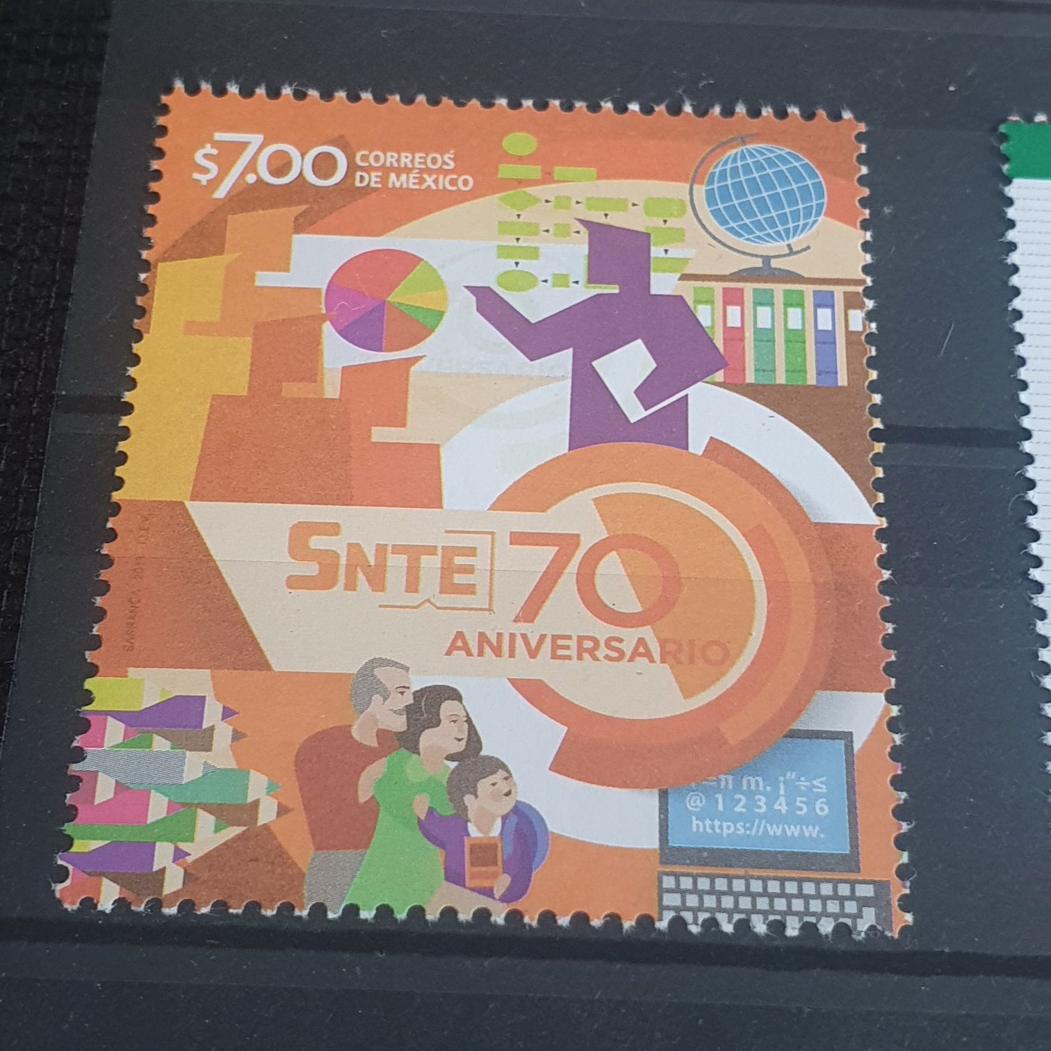 SNTE 70 Aniversario  stamp collectible - Main Image 2