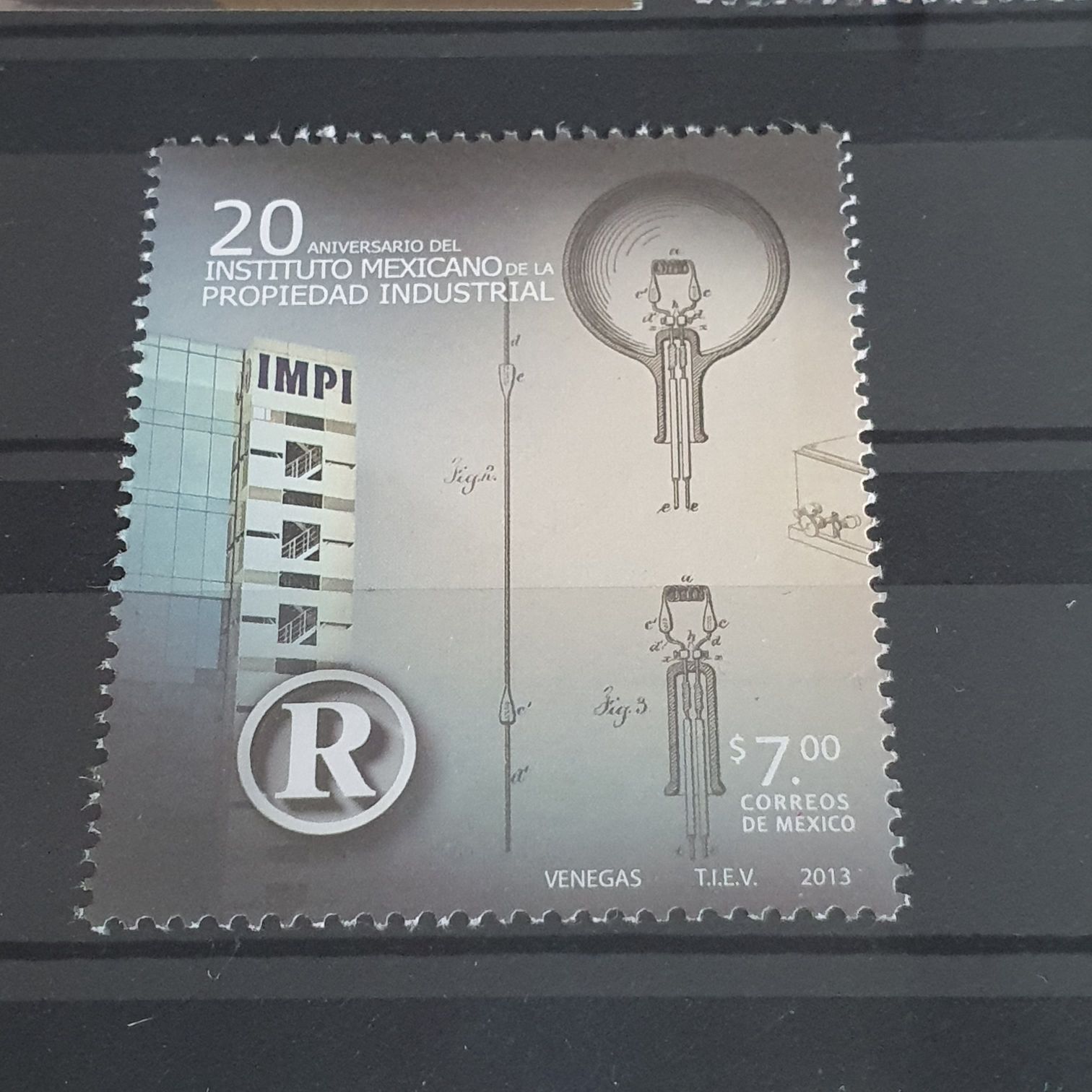 20 Aniversario Del Instituto Mexicano De La Propiedad Industrial  stamp collectible - Main Image 2