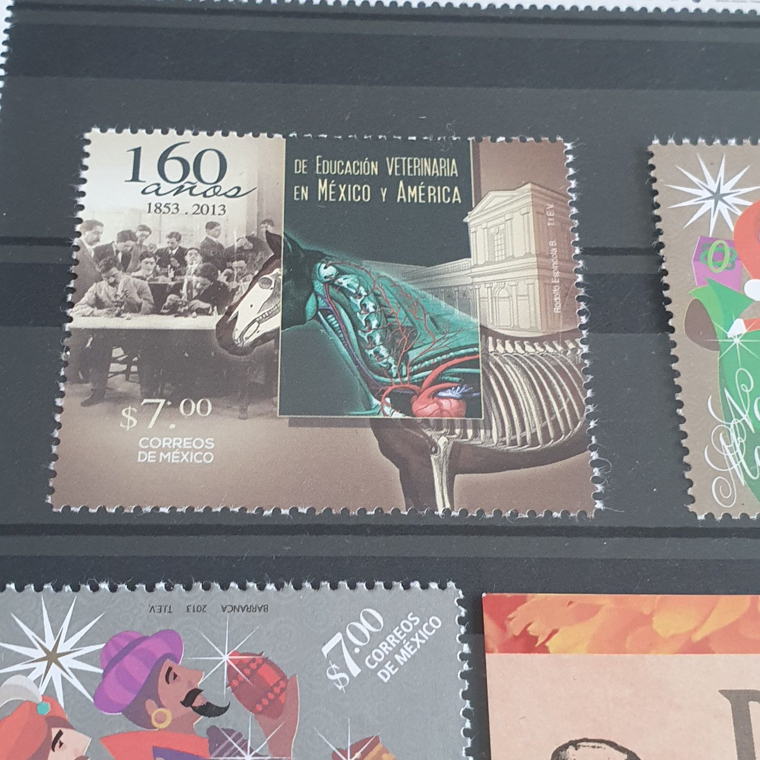 160 Años De Educación Veterinaria En México Y América  stamp collectible - Main Image 2