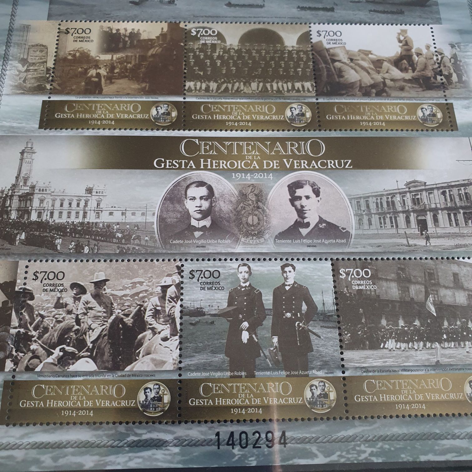 Centenario De La Gesta Heroica De Veracruz  stamp collectible - Main Image 2
