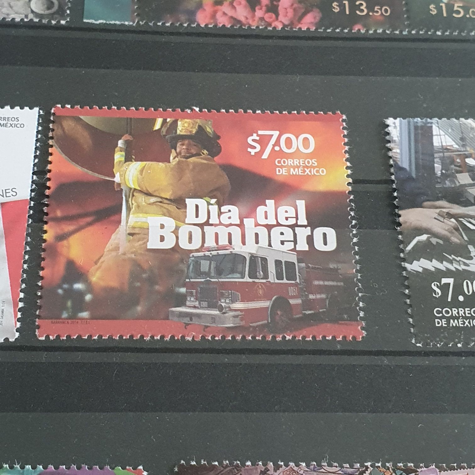 Día Del Bombero  stamp collectible - Main Image 2