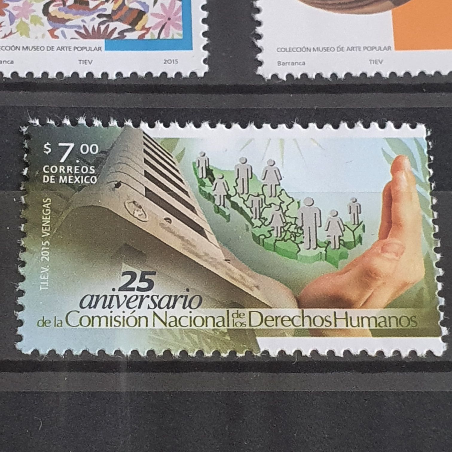 25 Aniversario Comisión Nacional De Los Derechos Humanos  stamp collectible - Main Image 2