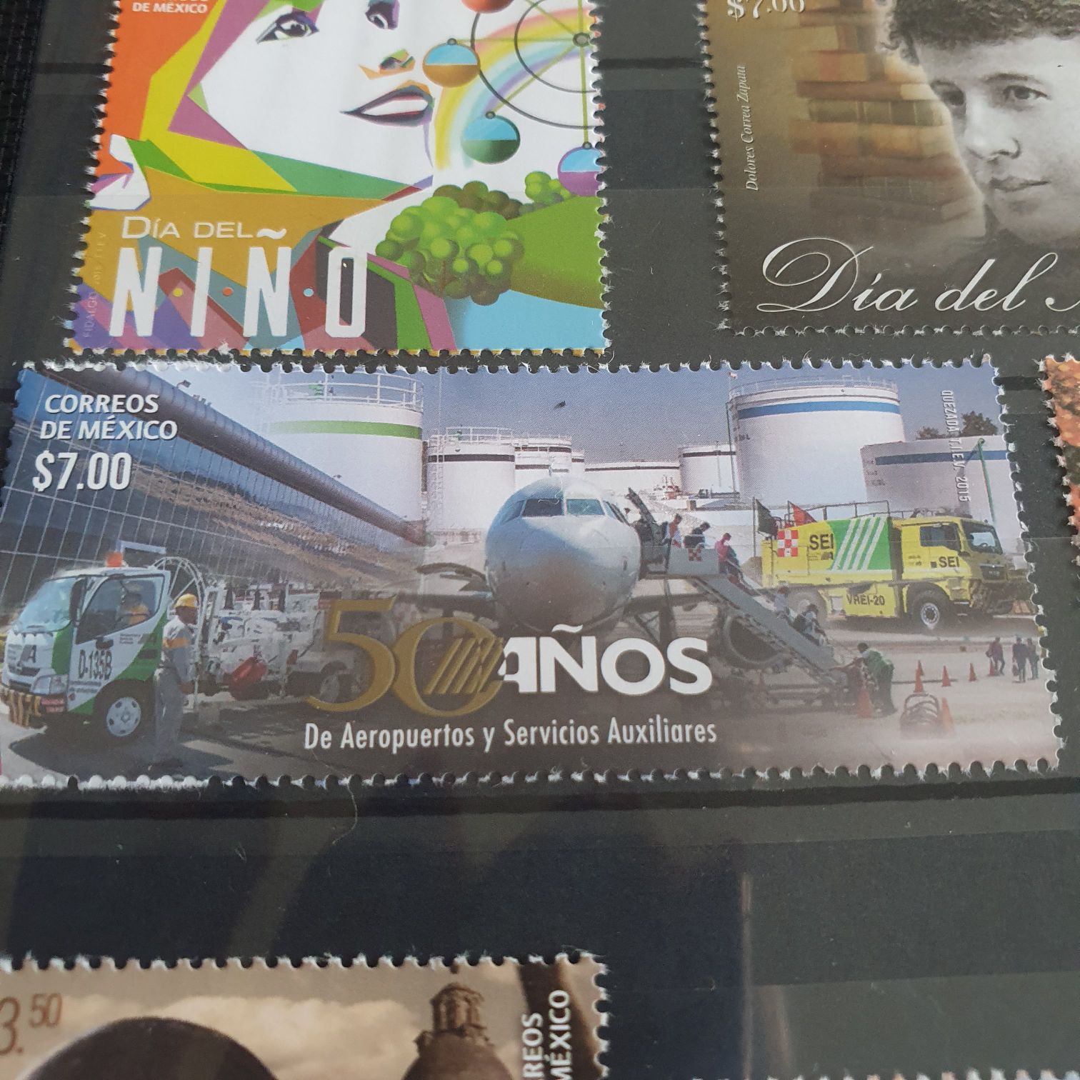 50 Años De Aeropuerto Y Servicios Auxiliares  stamp collectible - Main Image 2