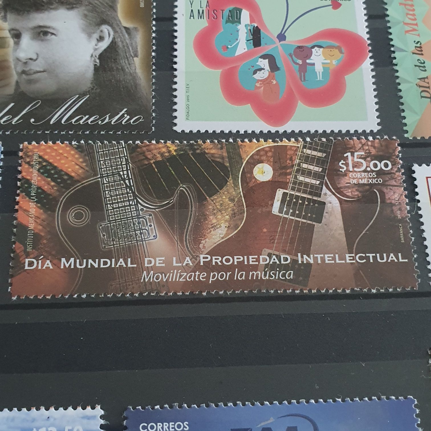 Día Mundial De La Propiedad Intelectual Movilízate Por La Musica  stamp collectible - Main Image 2