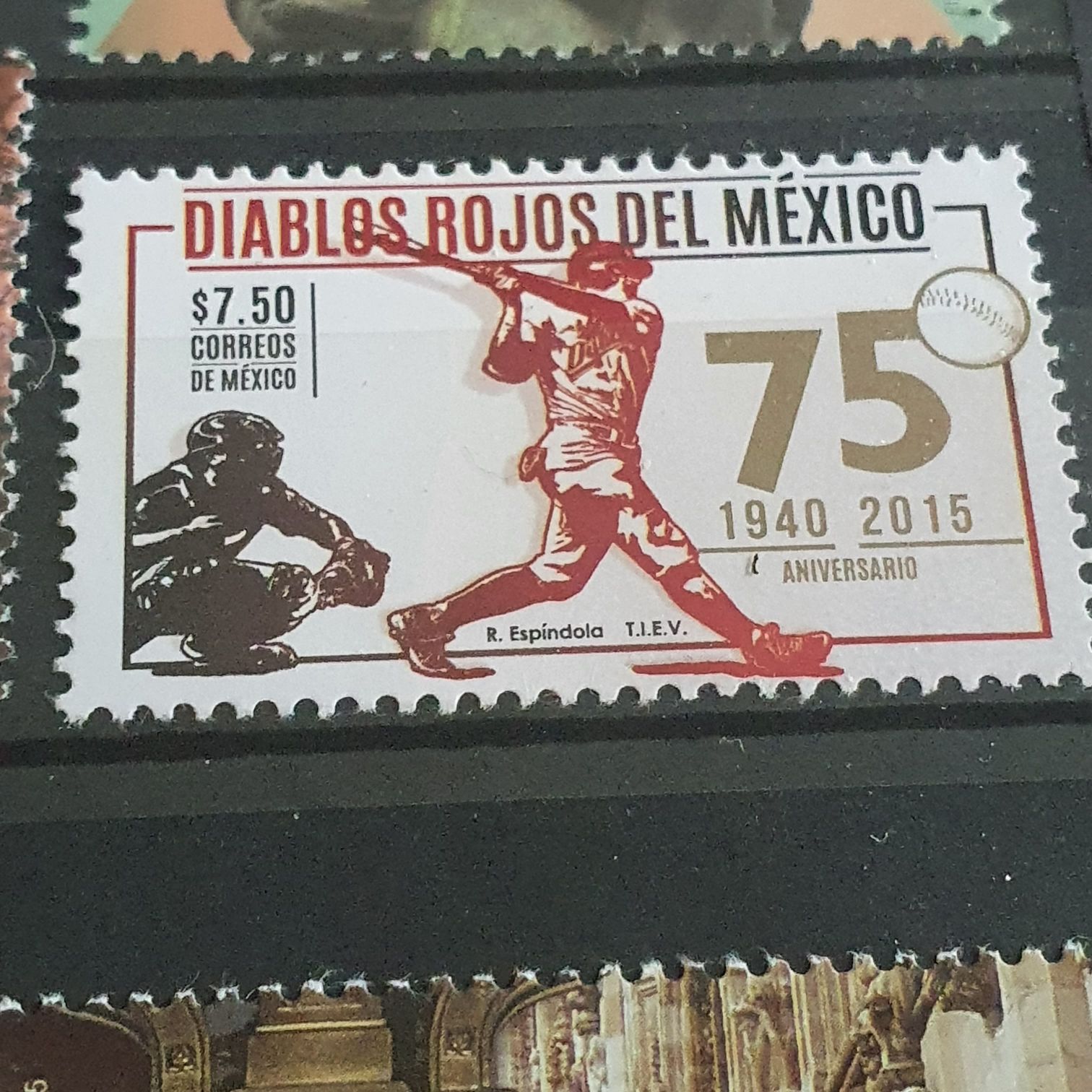Diablos Rojos Del México  stamp collectible - Main Image 2