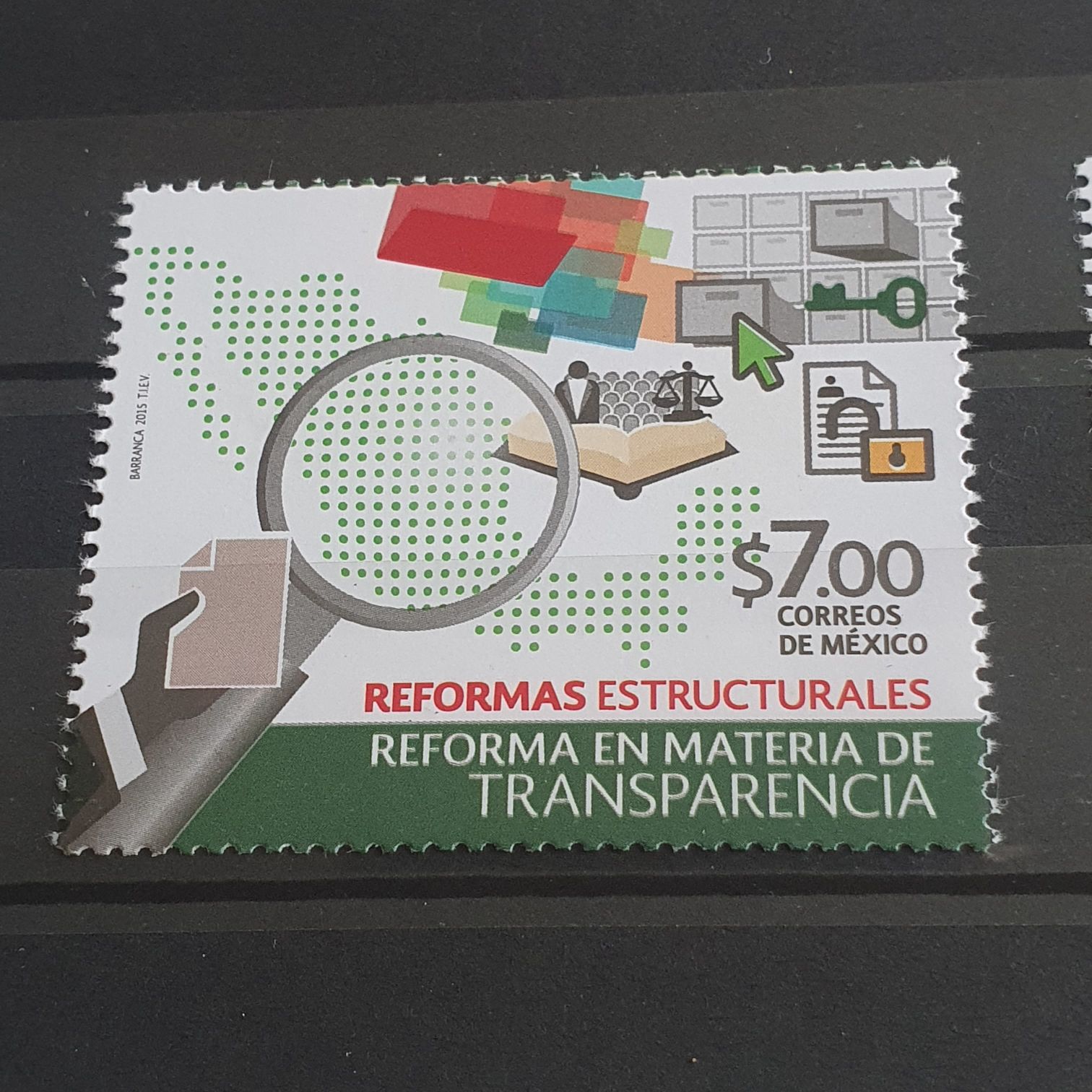 Reformas Estructurales Reforma En Materia De Transparencia  stamp collectible - Main Image 2
