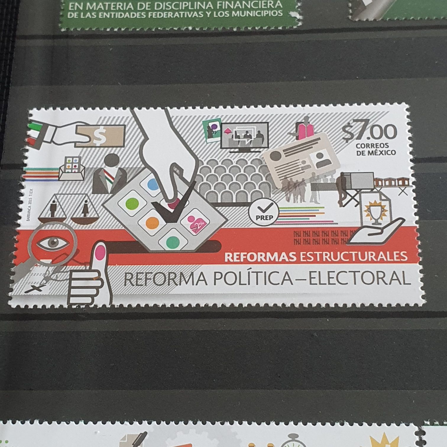 Reformas Estructurales Reforma Política- Electoral  stamp collectible - Main Image 2