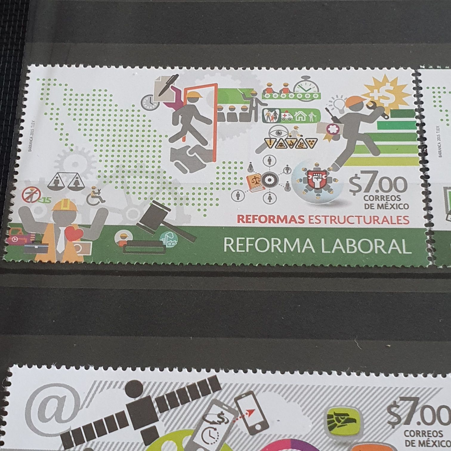 Reformas Estructurales Reforma Laboral  stamp collectible - Main Image 2