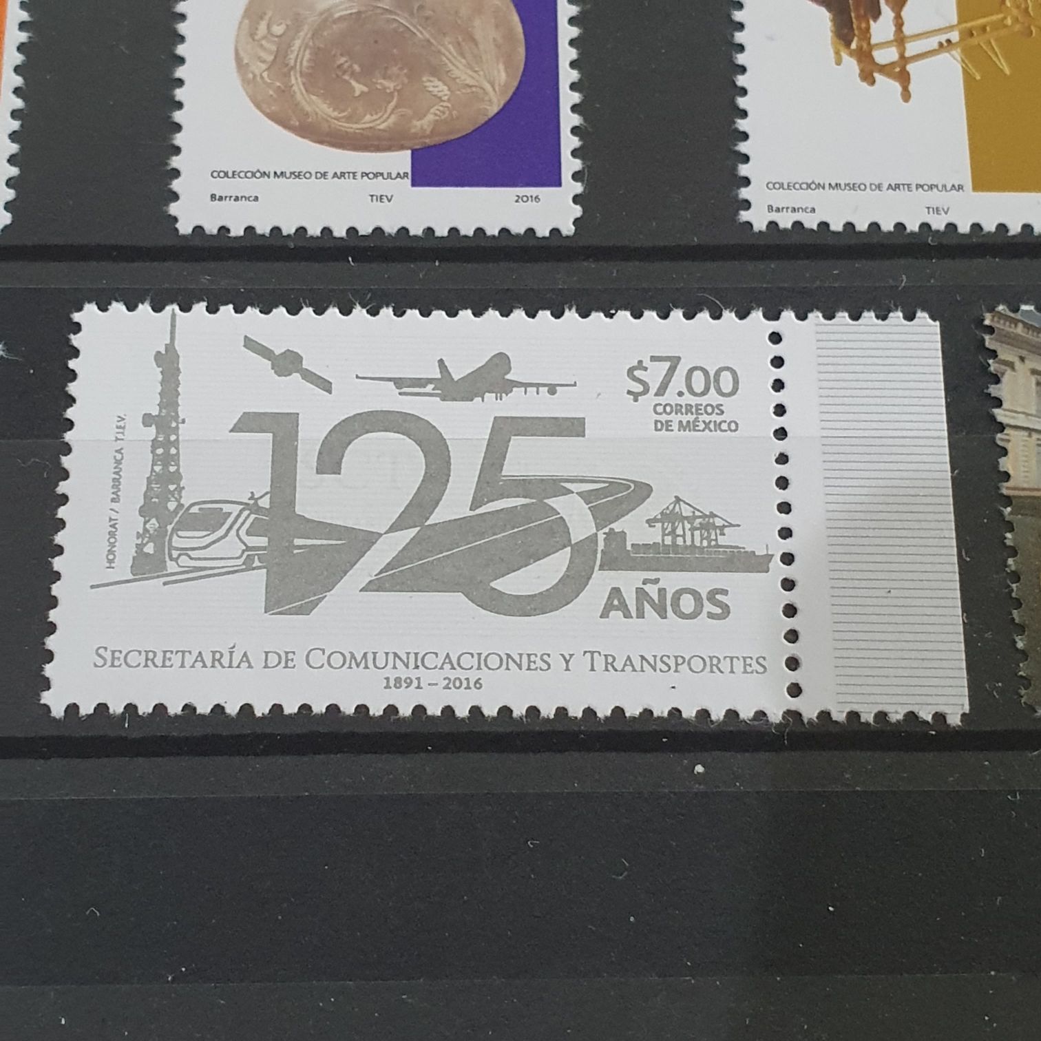 125 Años Secretaría De Comunicaciones Y Transportes  stamp collectible - Main Image 2