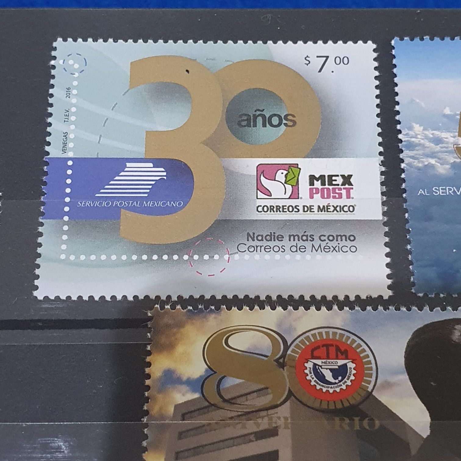 30 Años Servicio Postal Mexicano  stamp collectible - Main Image 2