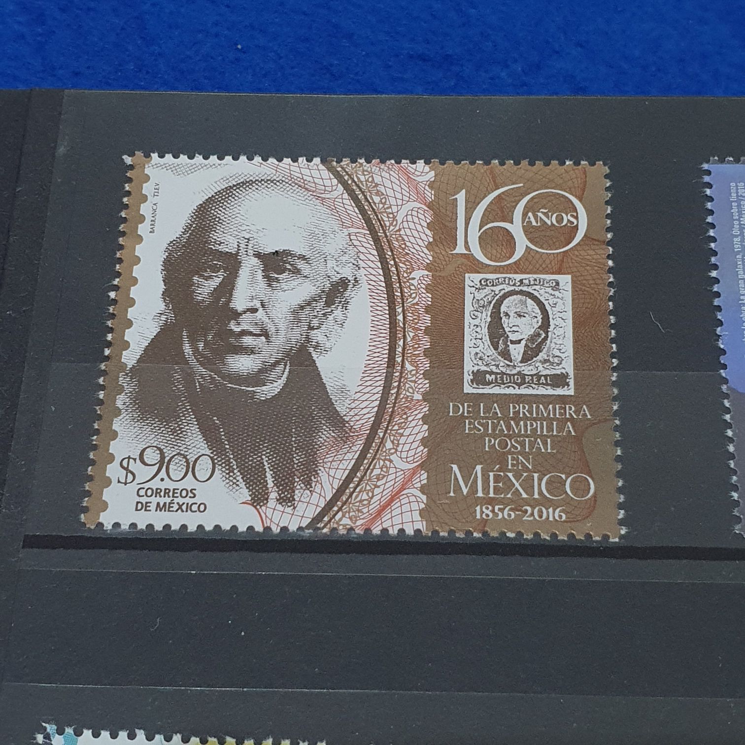 160 Años De La Primera Estampilla Postal En México  stamp collectible - Main Image 2