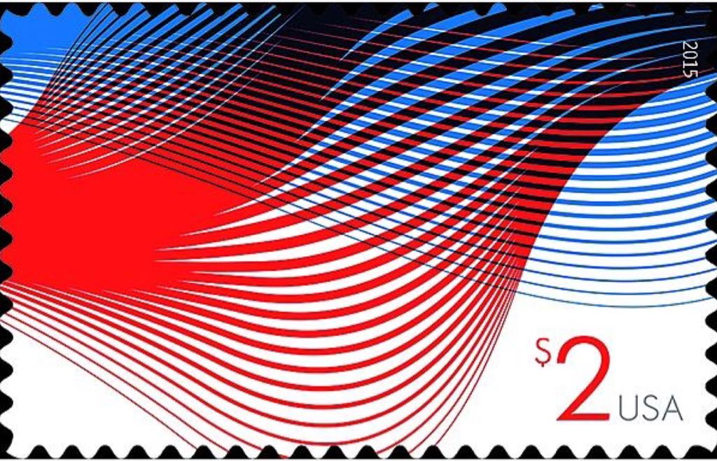 4953 Patriotic Wave, $2  stamp collectible - Main Image 1