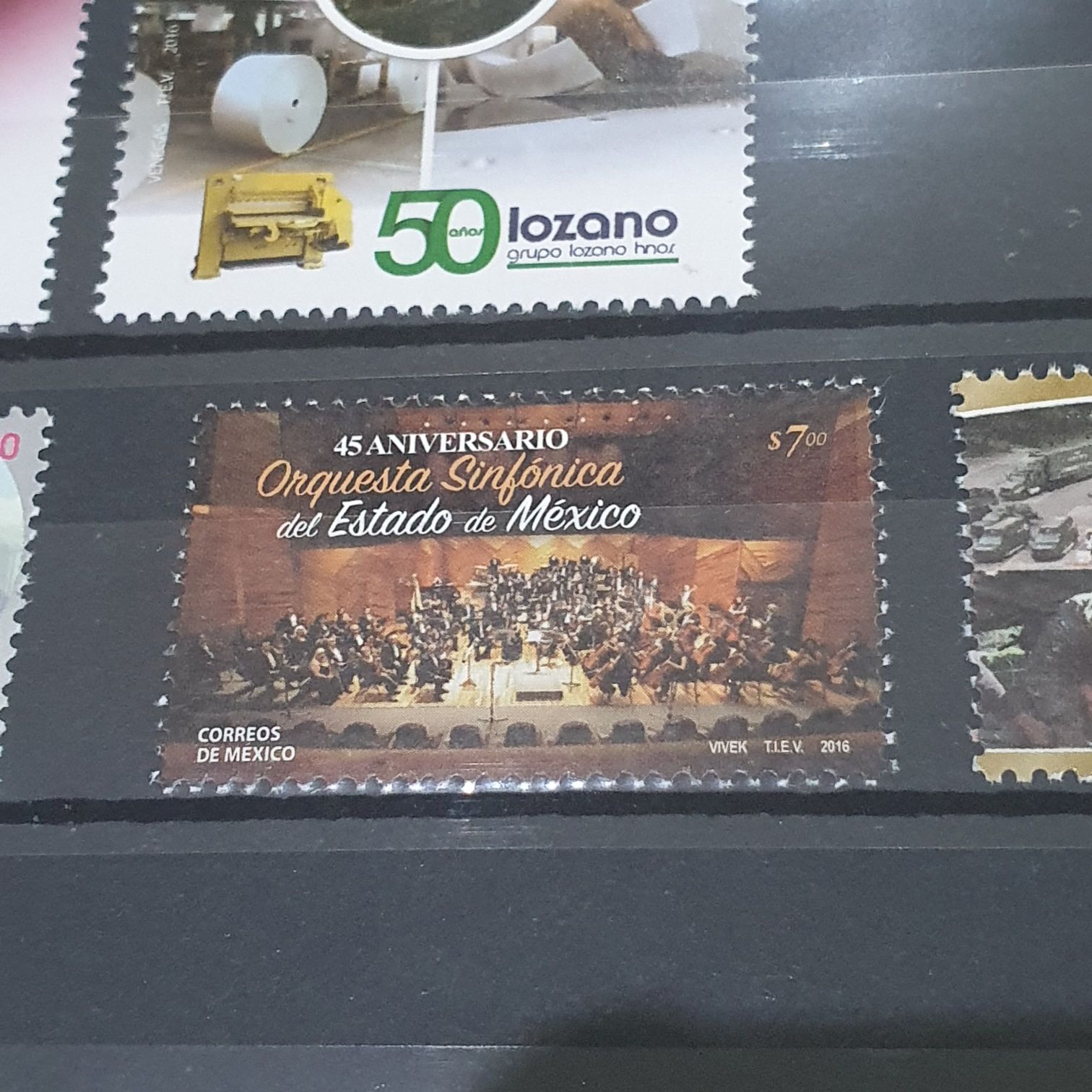 46 Aniversario Orquesta Sinfónica Del Estado De México  stamp collectible - Main Image 2