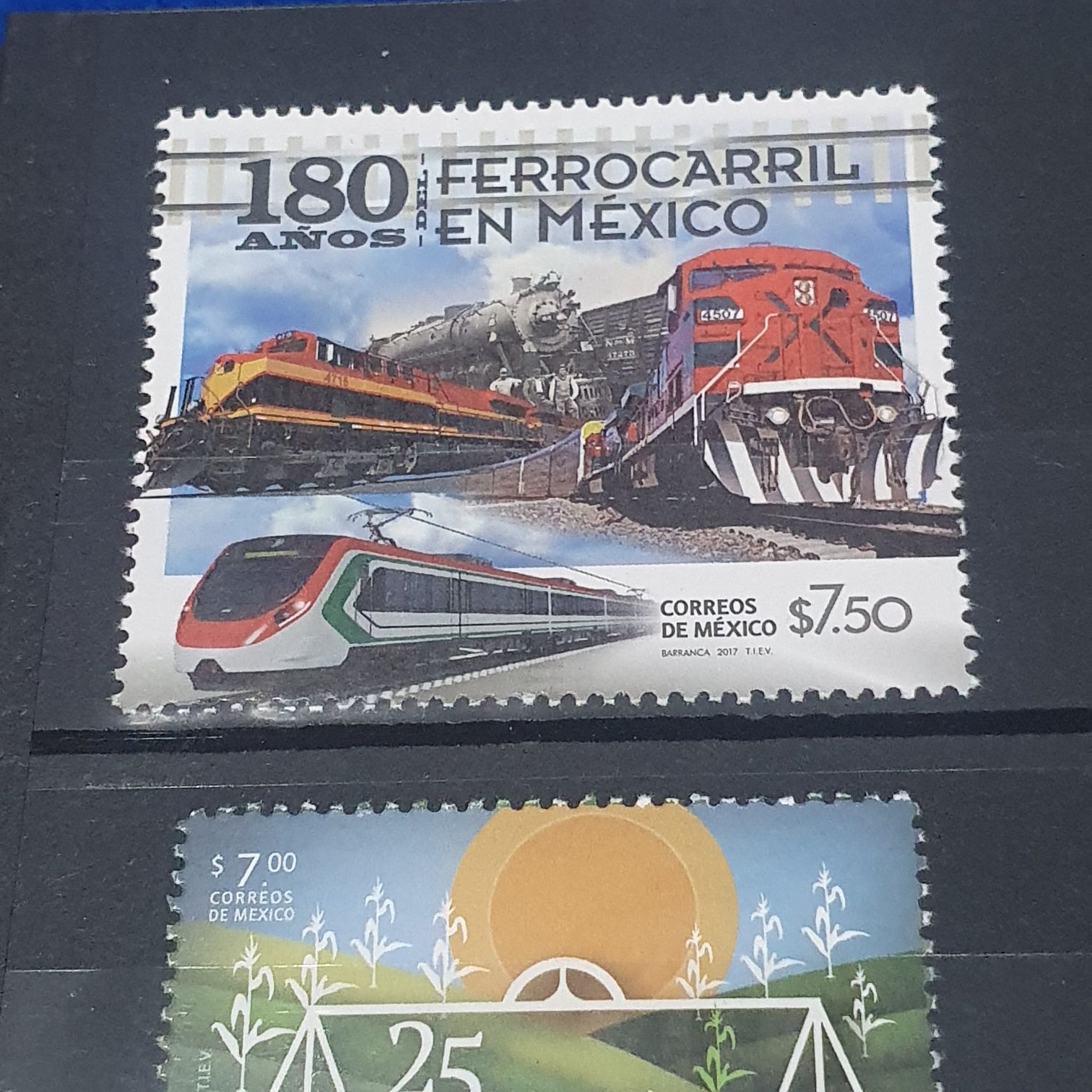 180 Años Ferrocarriles En México  stamp collectible - Main Image 2